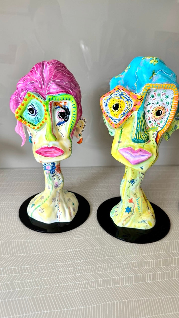 Benicio – Hand-Painted Resin Sculpture (One-of-a-Kind)