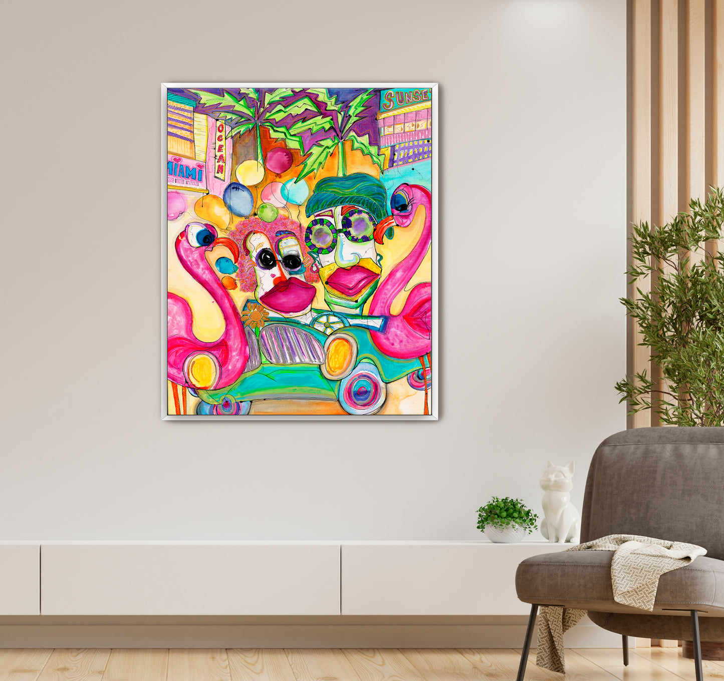 FLAMINGO TANGO IN OCEAN DRIVE