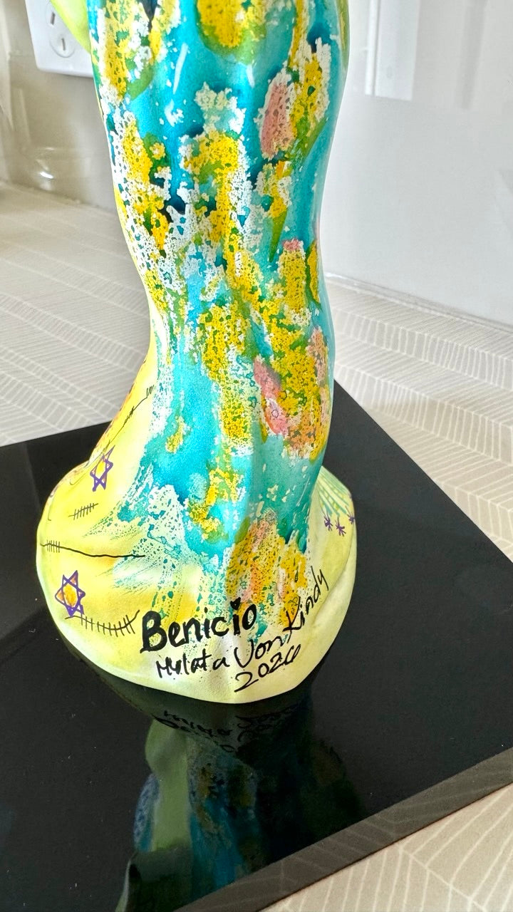 Benicio – Hand-Painted Resin Sculpture (One-of-a-Kind)