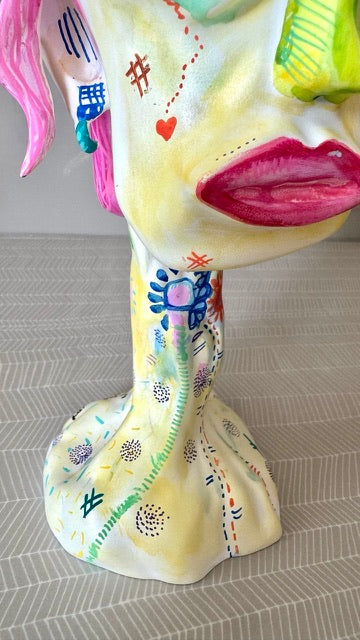 Ophelia – Hand-Painted Resin Sculpture (One-of-a-Kind)
