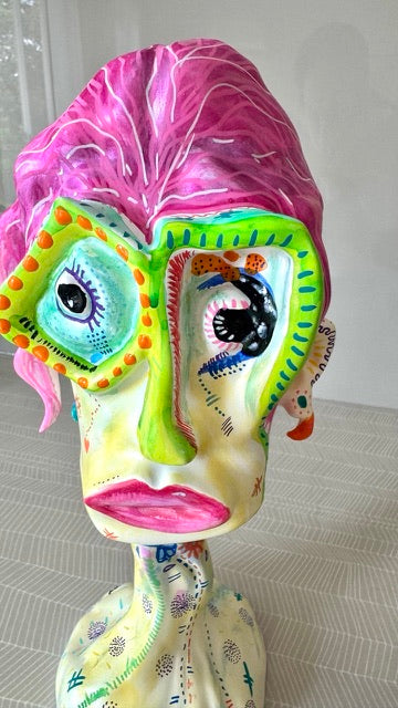 Ophelia – Hand-Painted Resin Sculpture (One-of-a-Kind)