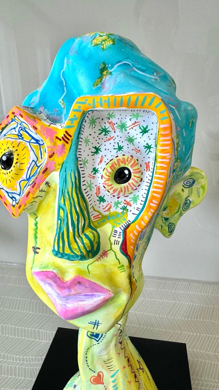 Benicio – Hand-Painted Resin Sculpture (One-of-a-Kind)