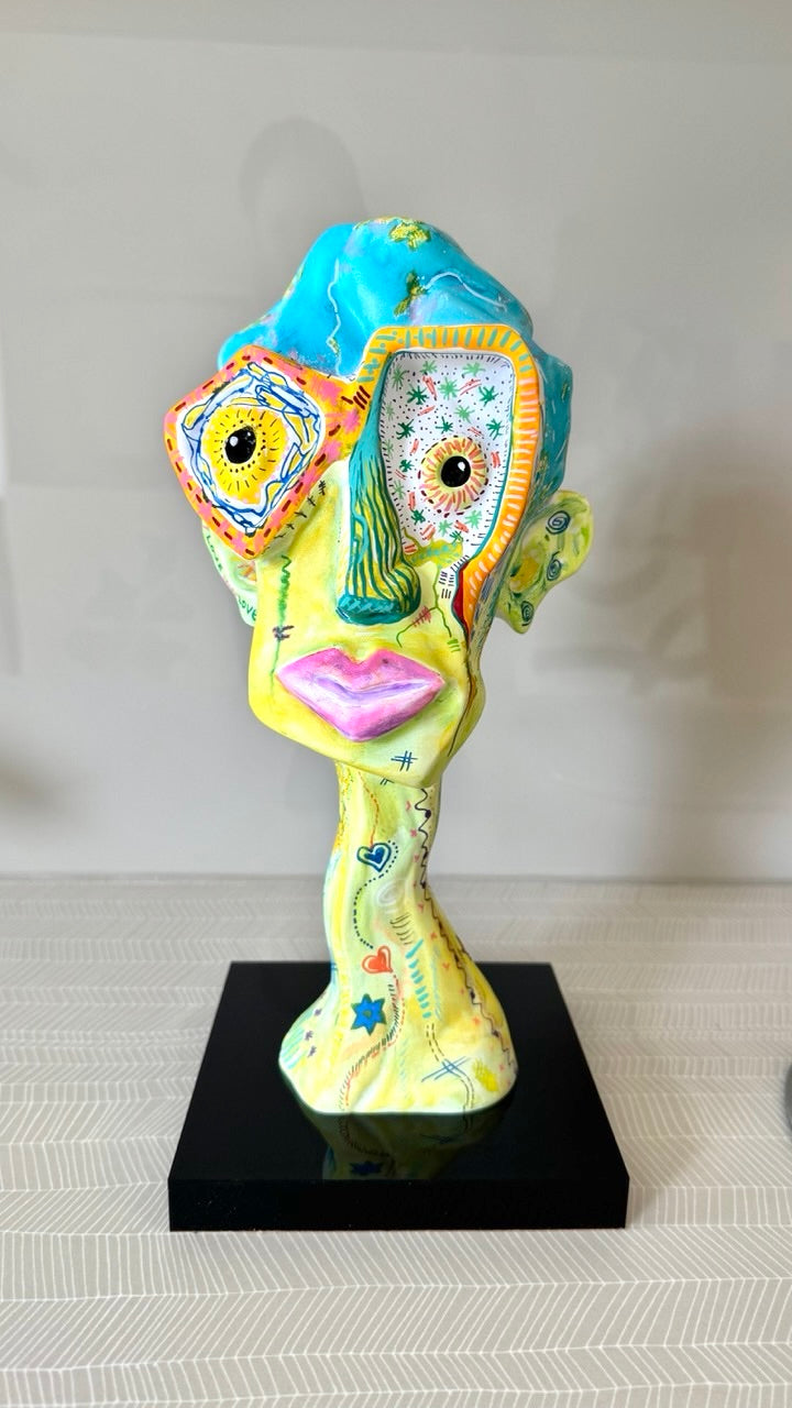 Benicio – Hand-Painted Resin Sculpture (One-of-a-Kind)