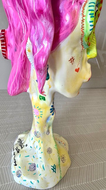Ophelia – Hand-Painted Resin Sculpture (One-of-a-Kind)