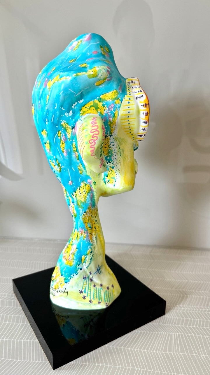 Benicio – Hand-Painted Resin Sculpture (One-of-a-Kind)