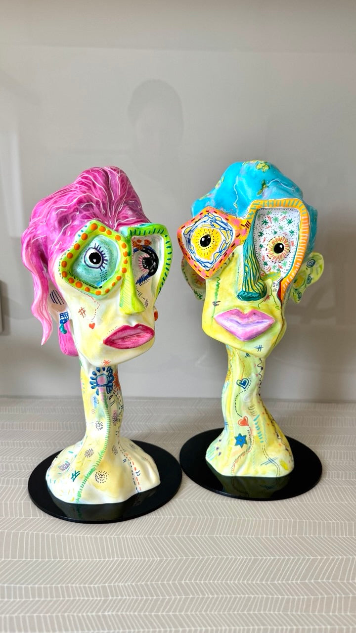 Ophelia – Hand-Painted Resin Sculpture (One-of-a-Kind)