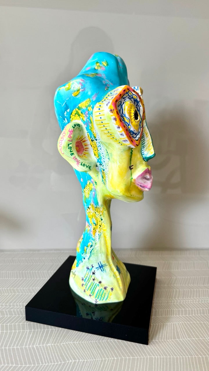 Benicio – Hand-Painted Resin Sculpture (One-of-a-Kind)