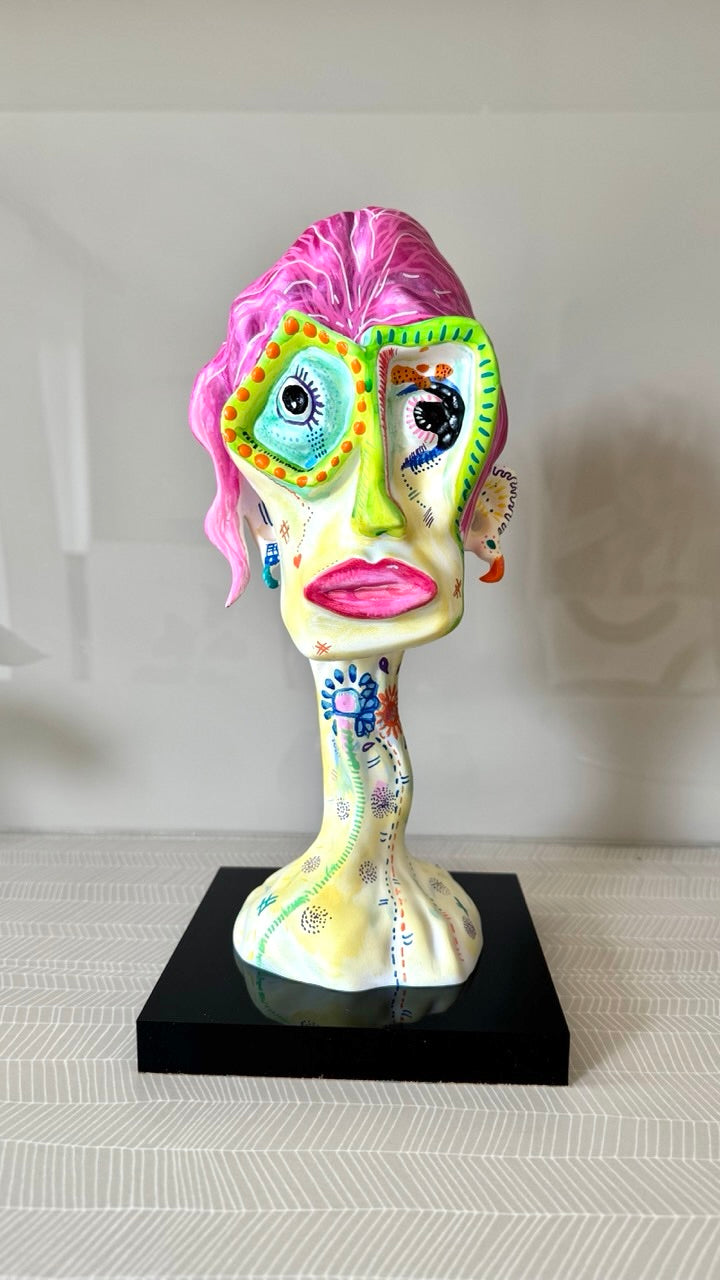 Ophelia – Hand-Painted Resin Sculpture (One-of-a-Kind)