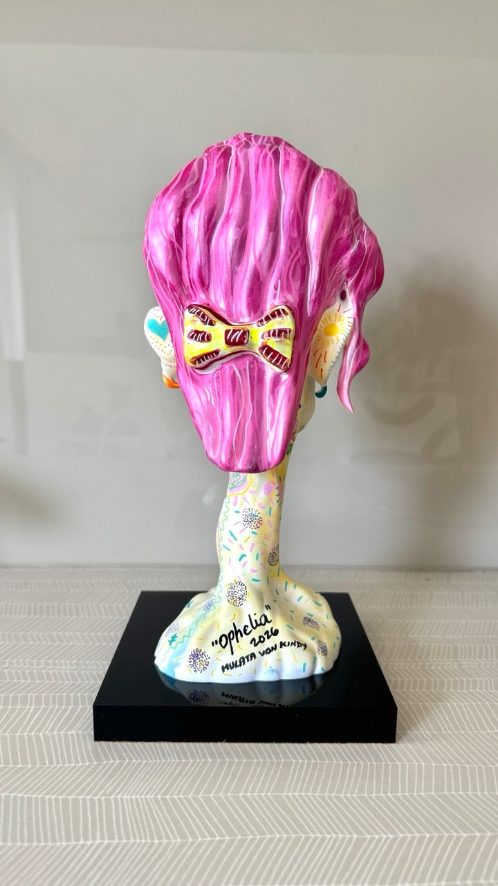 Ophelia – Hand-Painted Resin Sculpture (One-of-a-Kind)
