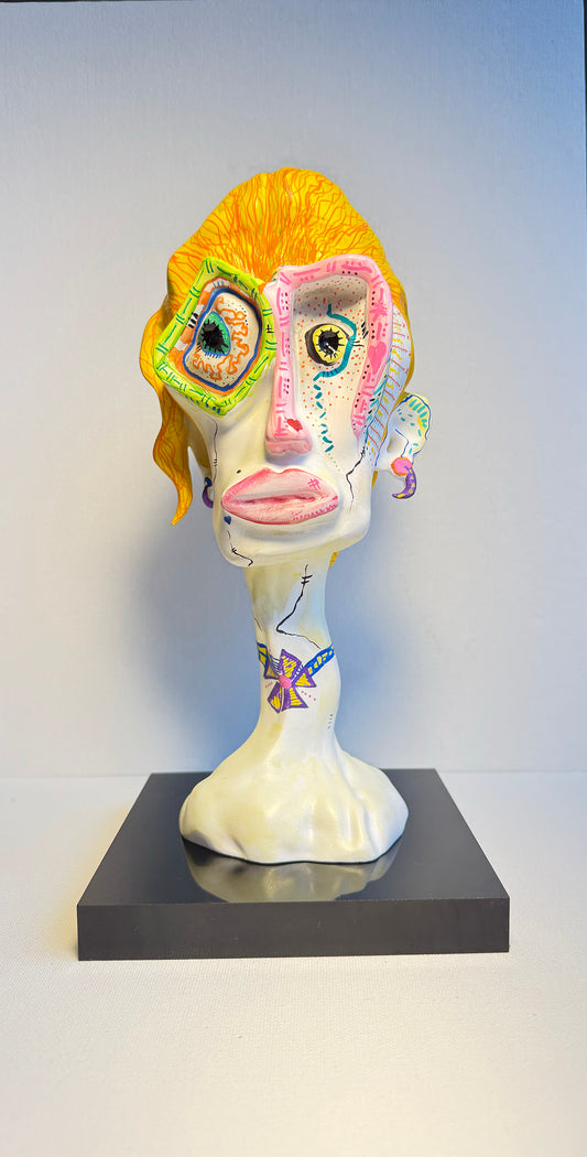 Fifi Oddette – Hand-Painted Resin Sculpture (One-of-a-Kind)